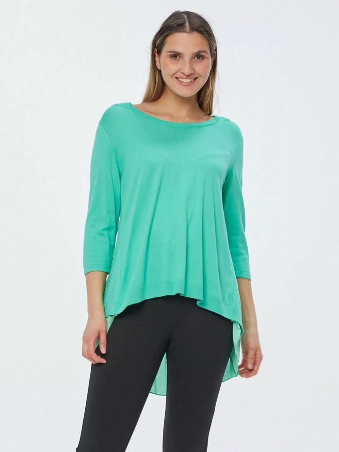 incasual Wasserfallpullover Sweater figurumspielend mit Accessoire günstig online kaufen