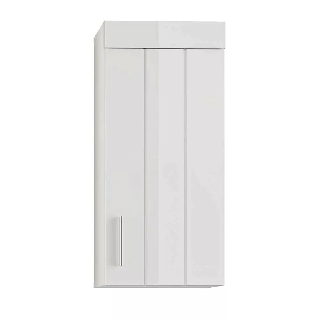 Bad Oberschrank in Weiß Hochglanz 79 cm hoch - 36 cm breit günstig online kaufen