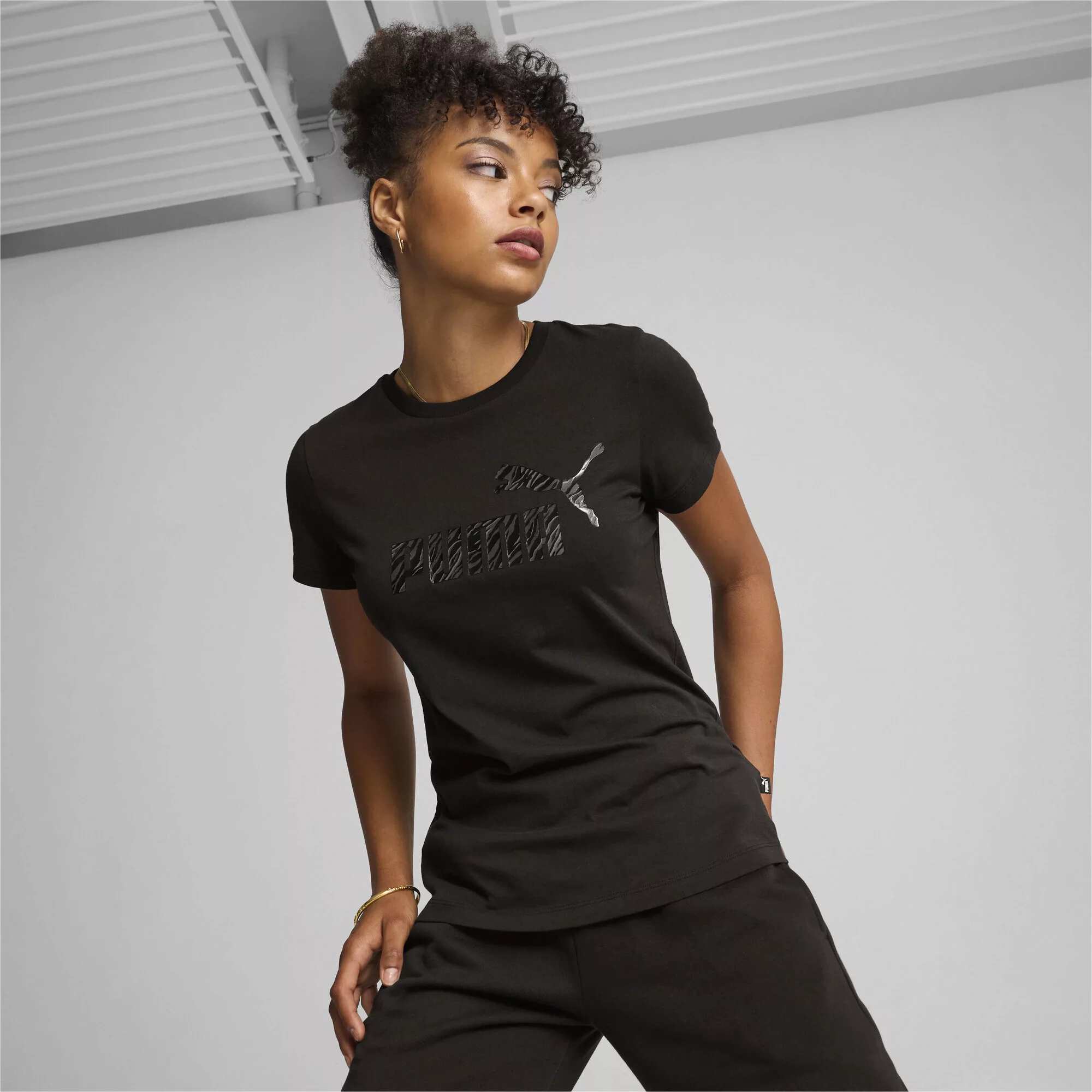 PUMA T-Shirt "ESS+ ANIMAL T-Shirt Damen" günstig online kaufen