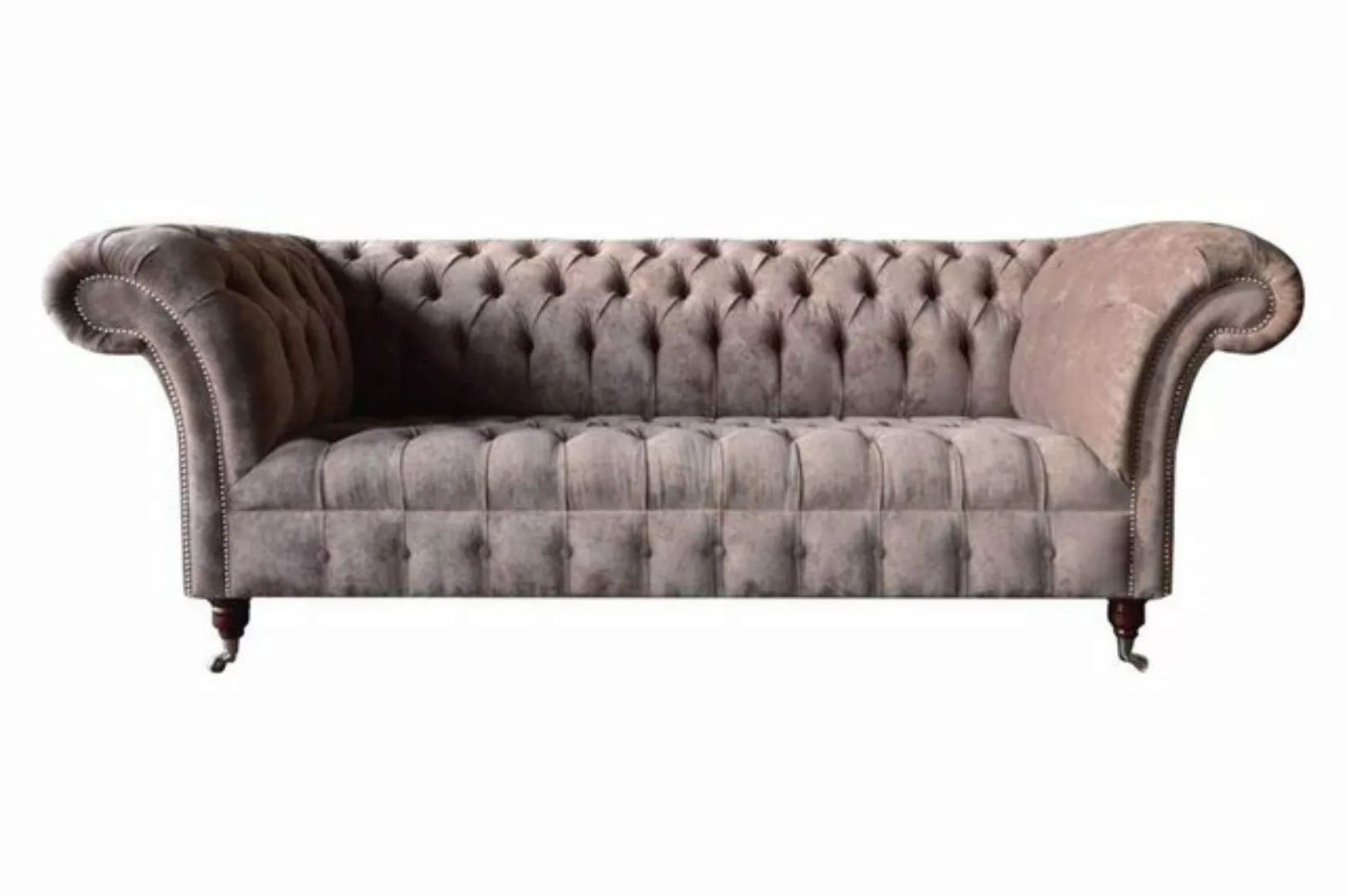 Xlmoebel Sofa Chesterfeld Sofa Polsterstuhl 3-Sitzer Couch Lila Design, Her günstig online kaufen