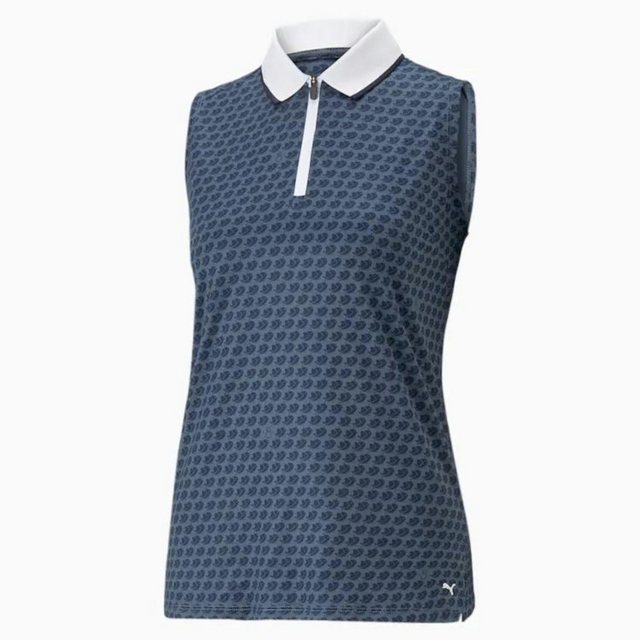 PUMA Poloshirt Puma Golf Polo Mattr Love/H8 Ärmellos Blau/Weiß Damen L günstig online kaufen