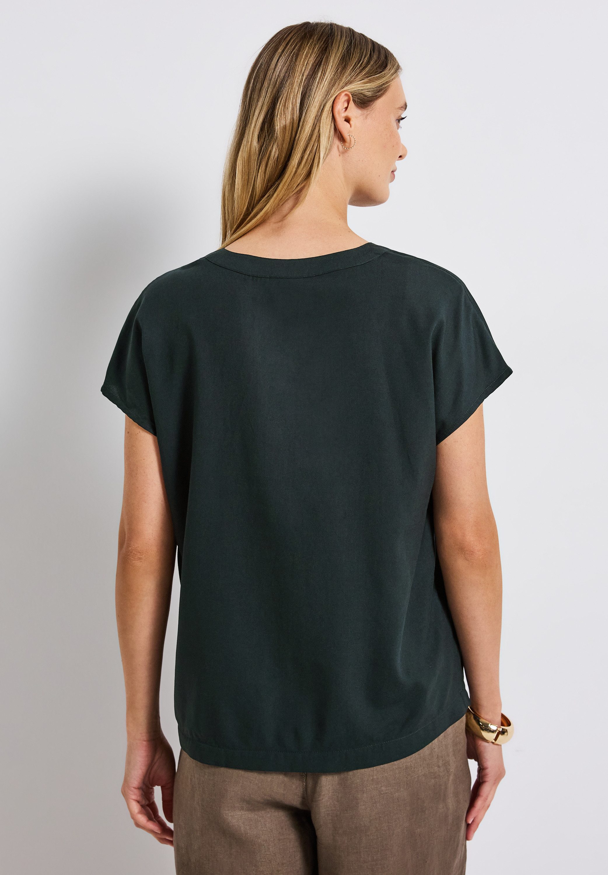 STREET ONE Kurzarmbluse, aus softer Viskose günstig online kaufen