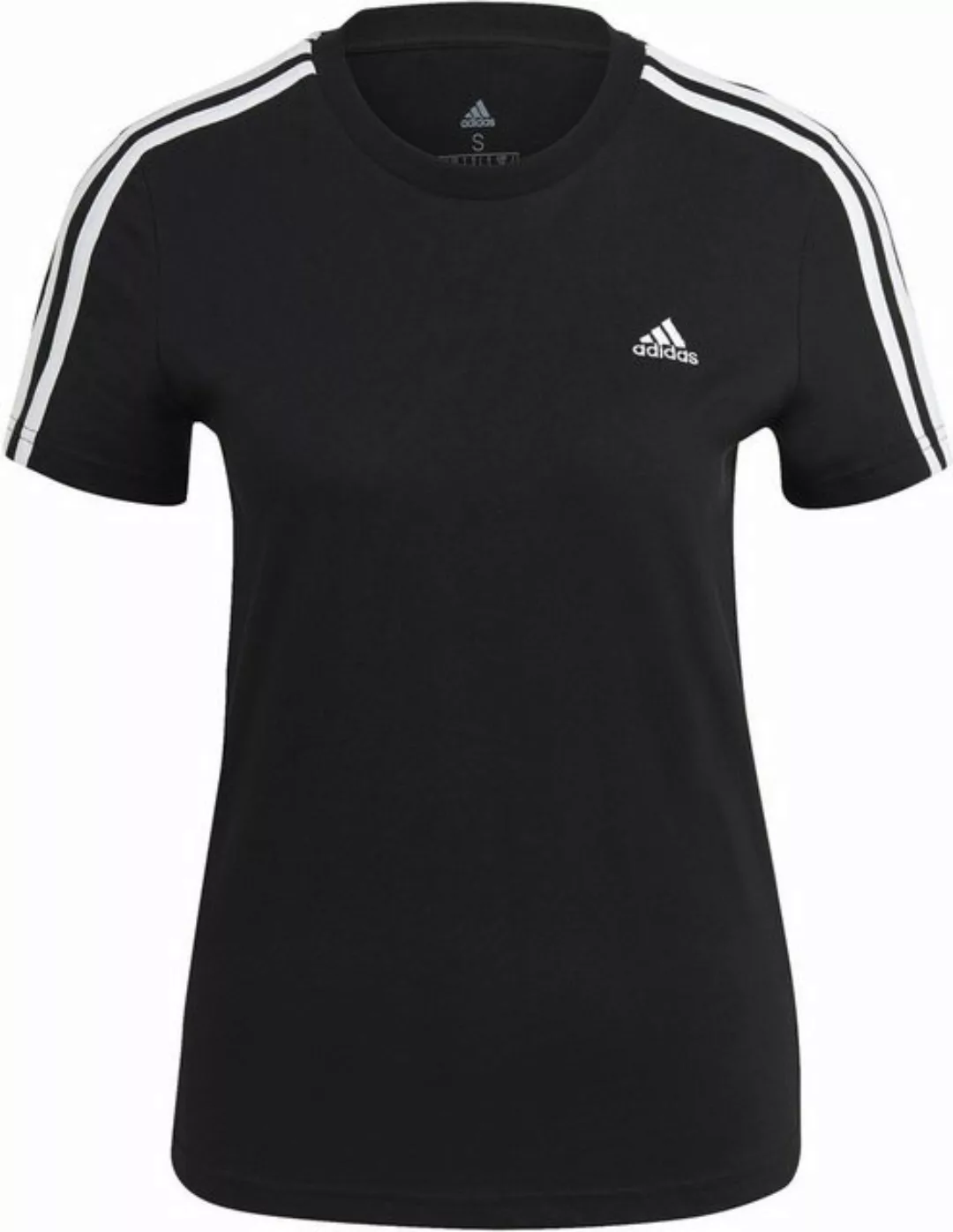 adidas Sportswear T-Shirt LOUNGEWEAR Essentials Slim 3-Streifen T-Shirt Dam günstig online kaufen