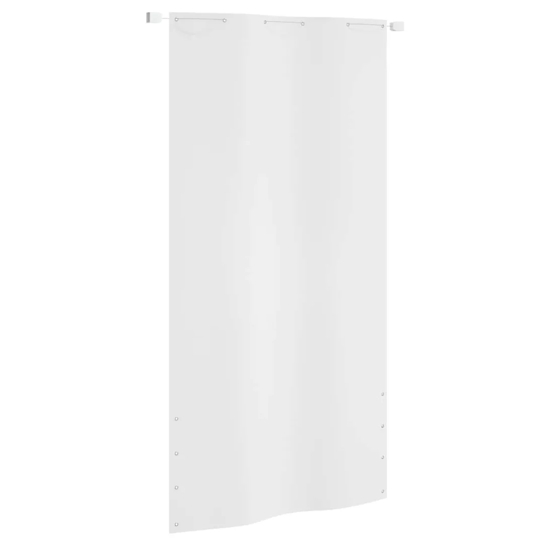 Vidaxl Balkon-sichtschutz Weiß 120x240 Cm Oxford-gewebe günstig online kaufen