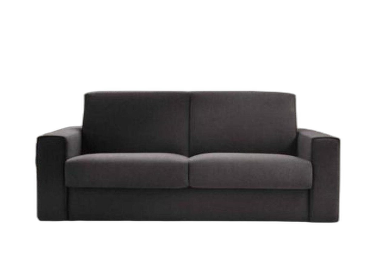 Xlmoebel Schlafsofa Sofa 2-Sitzer Grau Textil Holz Modern Wohnzimmer Couch, günstig online kaufen