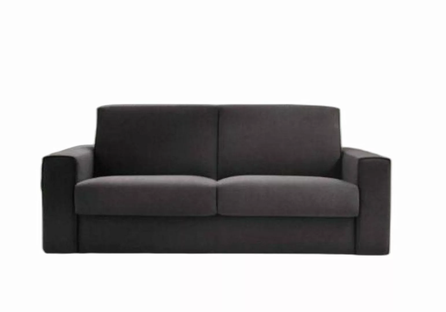 Xlmoebel Schlafsofa Sofa 2-Sitzer Grau Textil Holz Modern Wohnzimmer Couch, günstig online kaufen