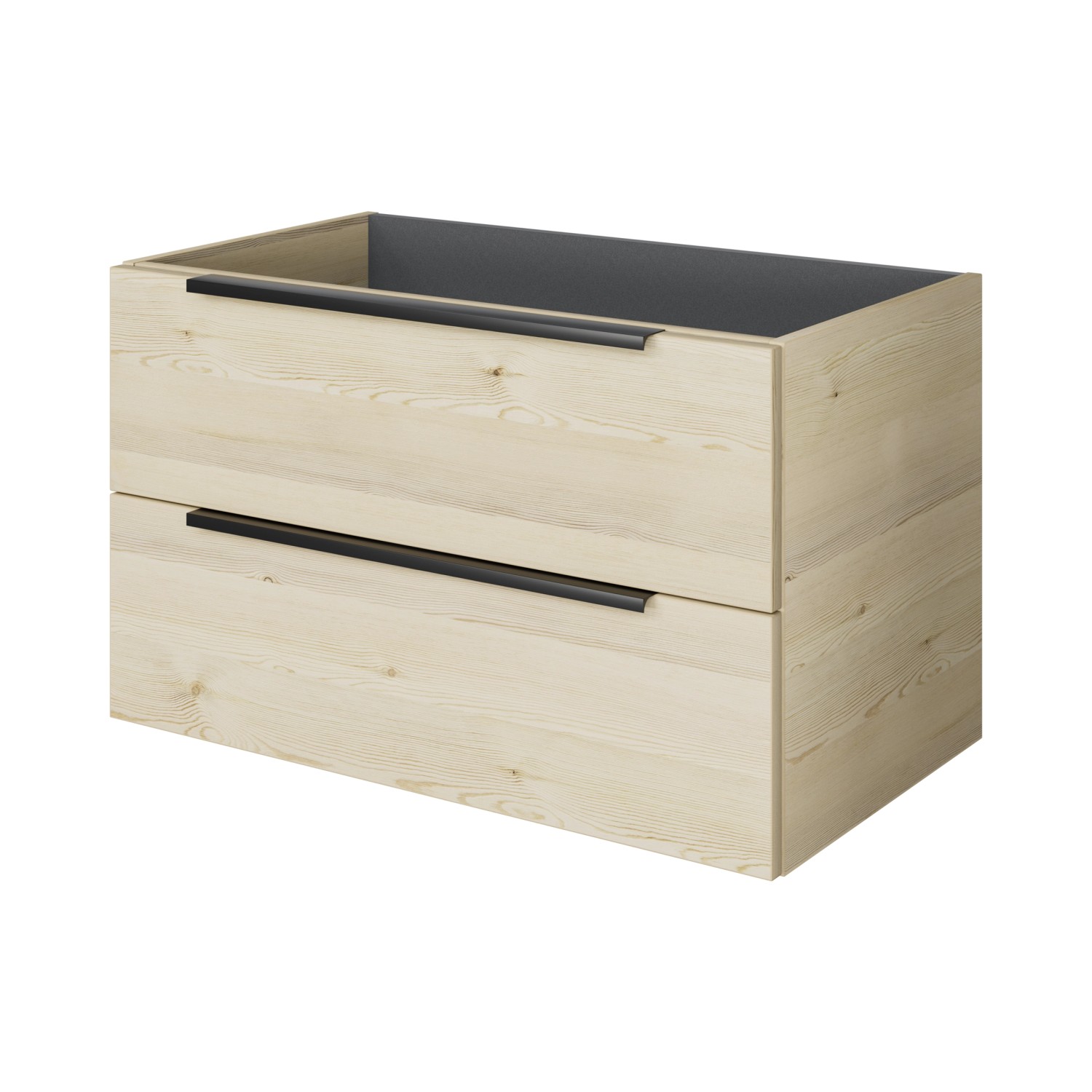 Pelipal Waschbeckenunterschrank Quantum 07 Polar Pinie Quer 80 cm 2 Auszüge günstig online kaufen