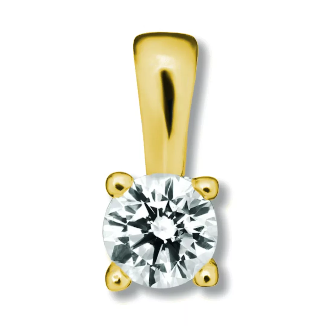 ONE ELEMENT Kettenanhänger "0.1 ct Diamant Brillant Anhänger aus 585 Gelbgo günstig online kaufen