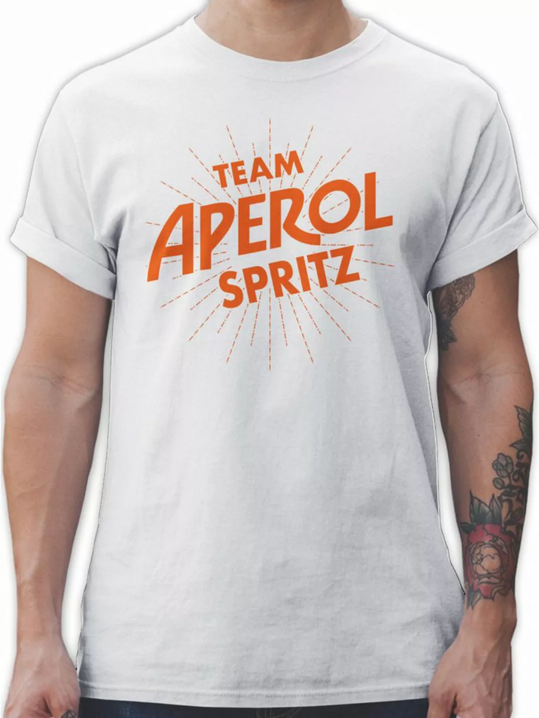 Shirtracer T-Shirt Team Aperol Spritz JGA Mädelsabend Spritztour Aperol Ges günstig online kaufen