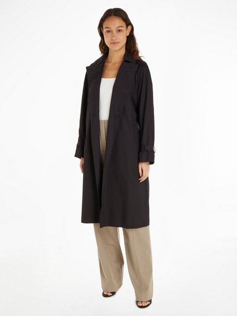 Calvin Klein Outdoorjacke ESSENTIAL TRENCH COAT (Set, 2-St., mit Gürtel) mi günstig online kaufen