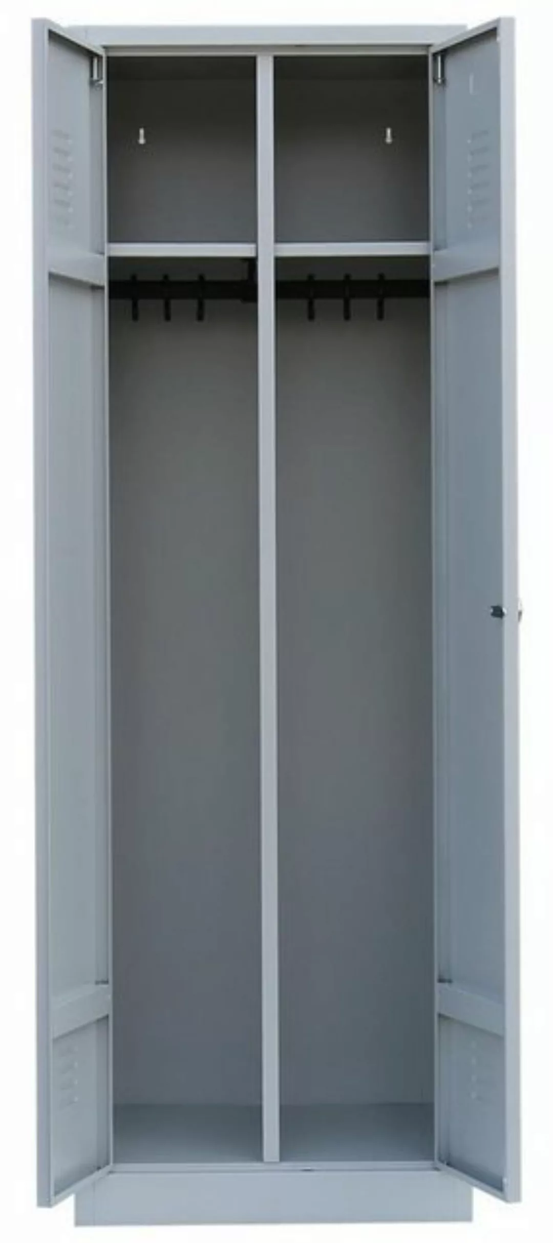 Steelboxx Spind Lüllmann® Garderobenschrank, 2 Abteile mittig schließend, 1 günstig online kaufen