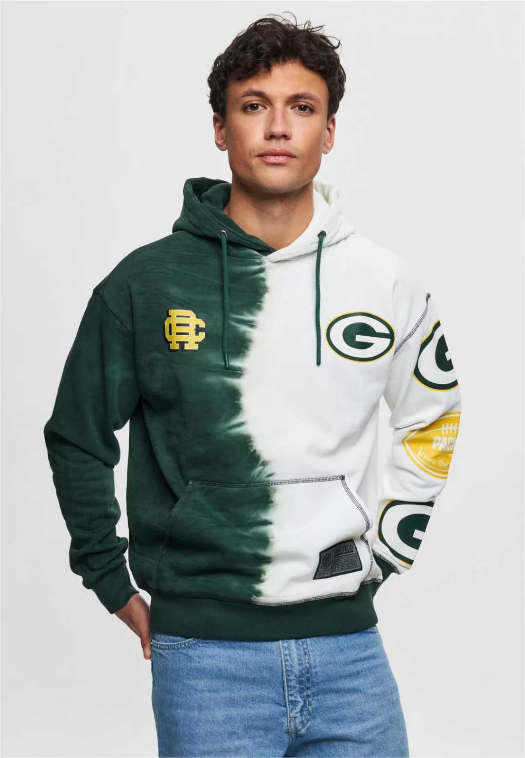 Recovered Kapuzensweatshirt "NFL Packers Ink Dye Effect On", für alle Green günstig online kaufen