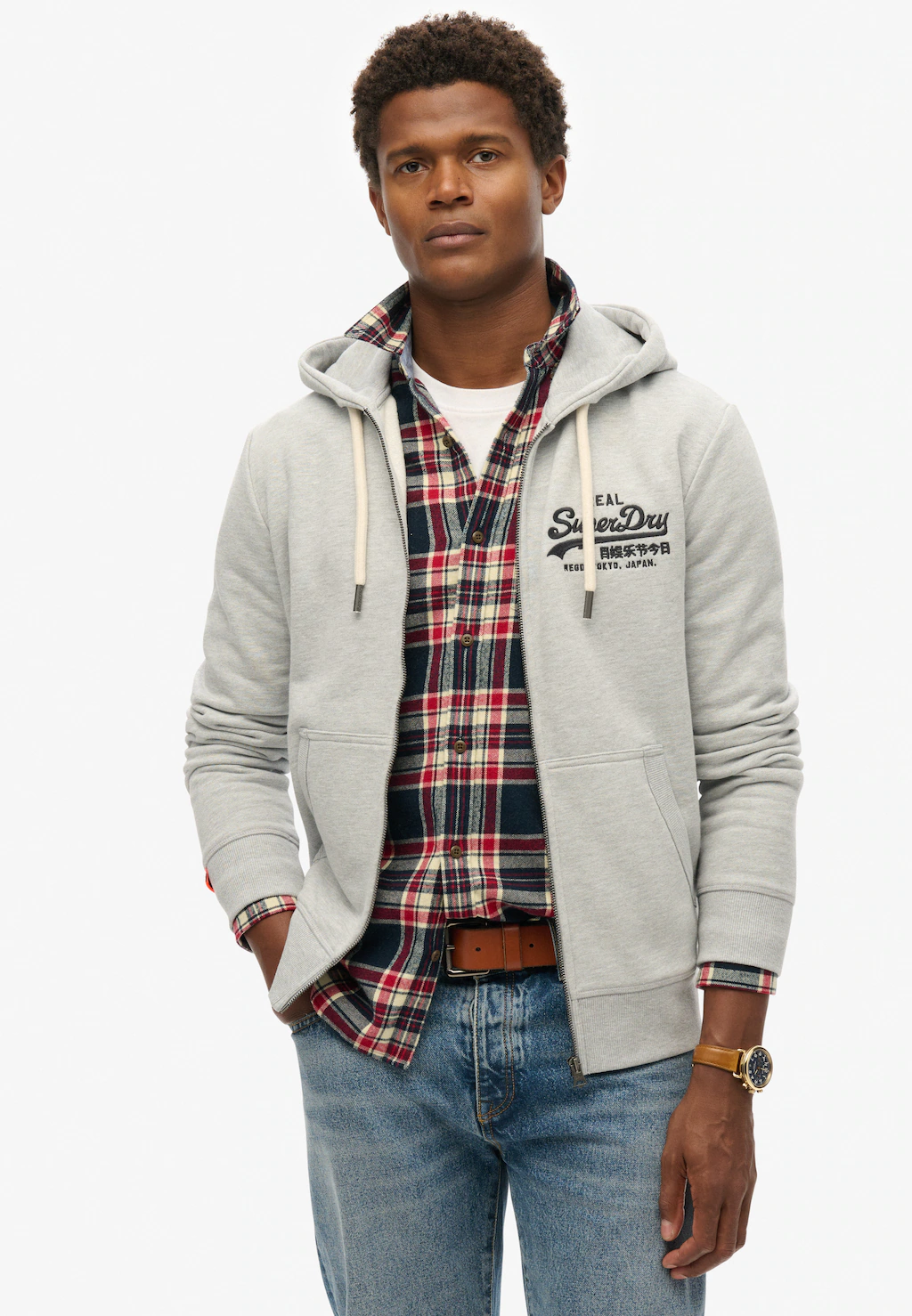 Superdry Kapuzensweatjacke "SD-VL EMBROIDERED ZIPHOOD" günstig online kaufen