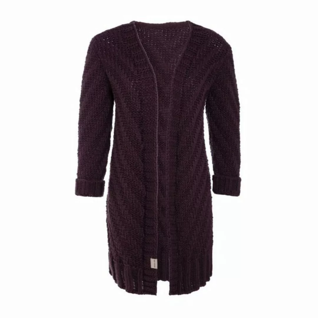 Knit Factory Strickjacke Sally Strickjacken 36/38 Glatt Lila (1-tlg) modern günstig online kaufen