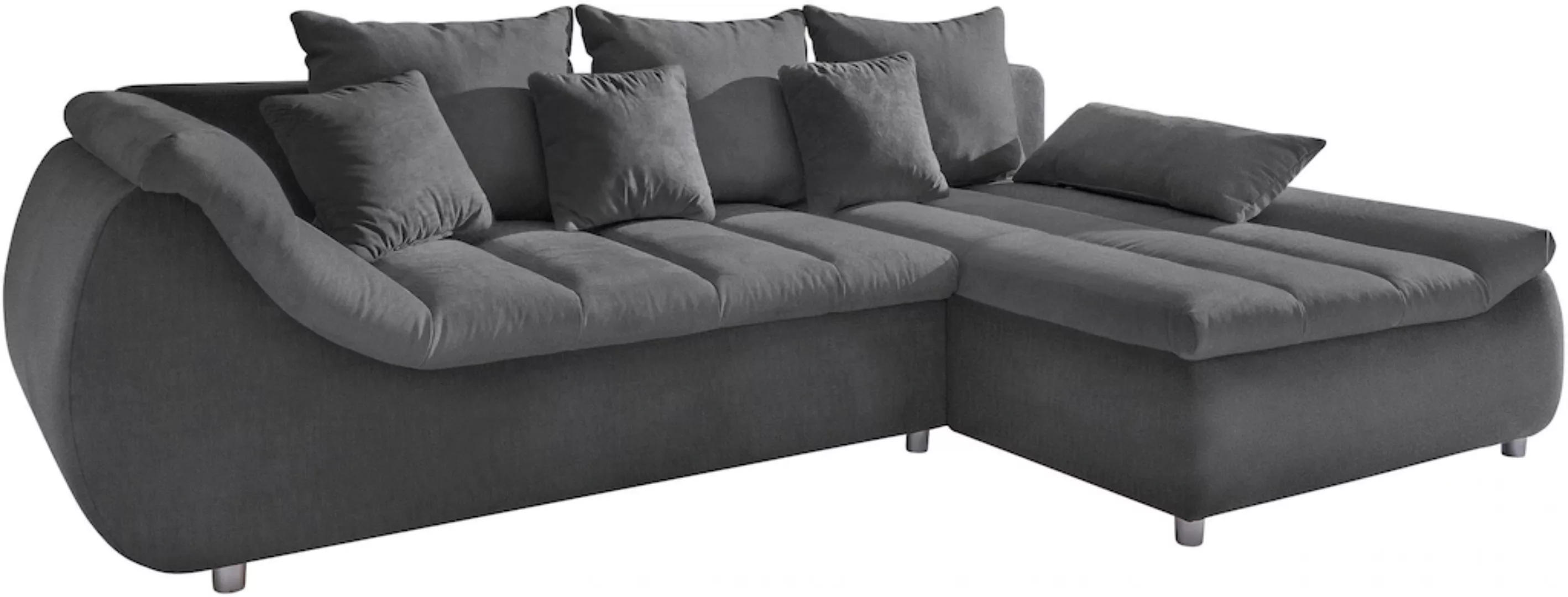 INOSIGN Ecksofa »Imola elegant und bequem, aktuelle Steppung im Sitz, L-For günstig online kaufen