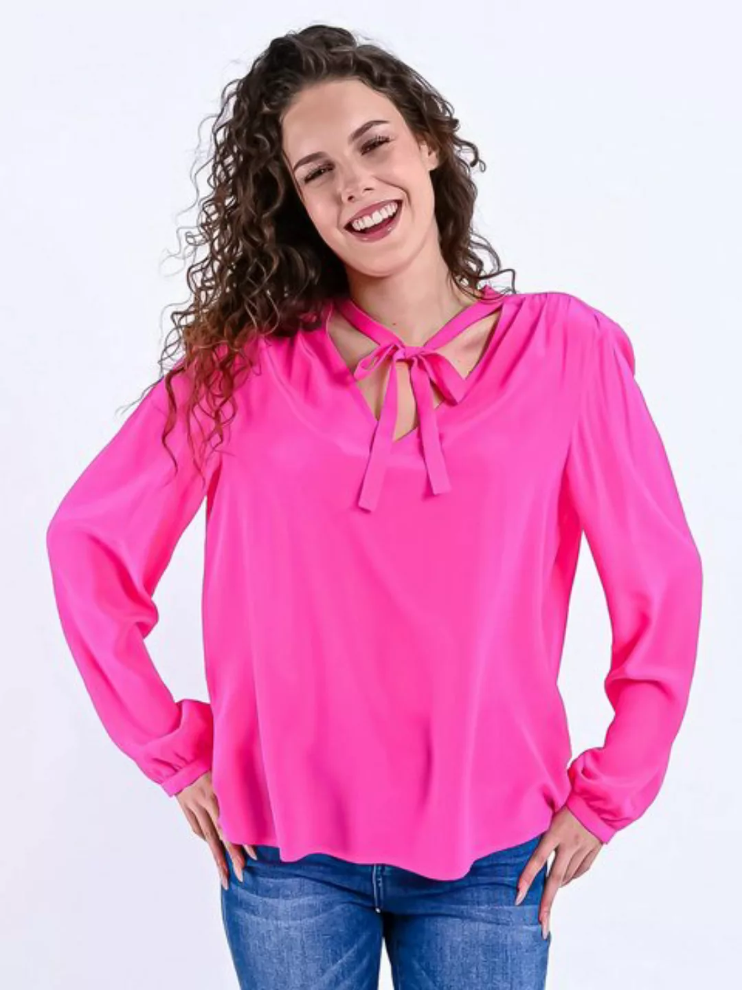 TONNO & PANNA Schluppenbluse Schluppenbluse Hedwigton Neon Pink günstig online kaufen