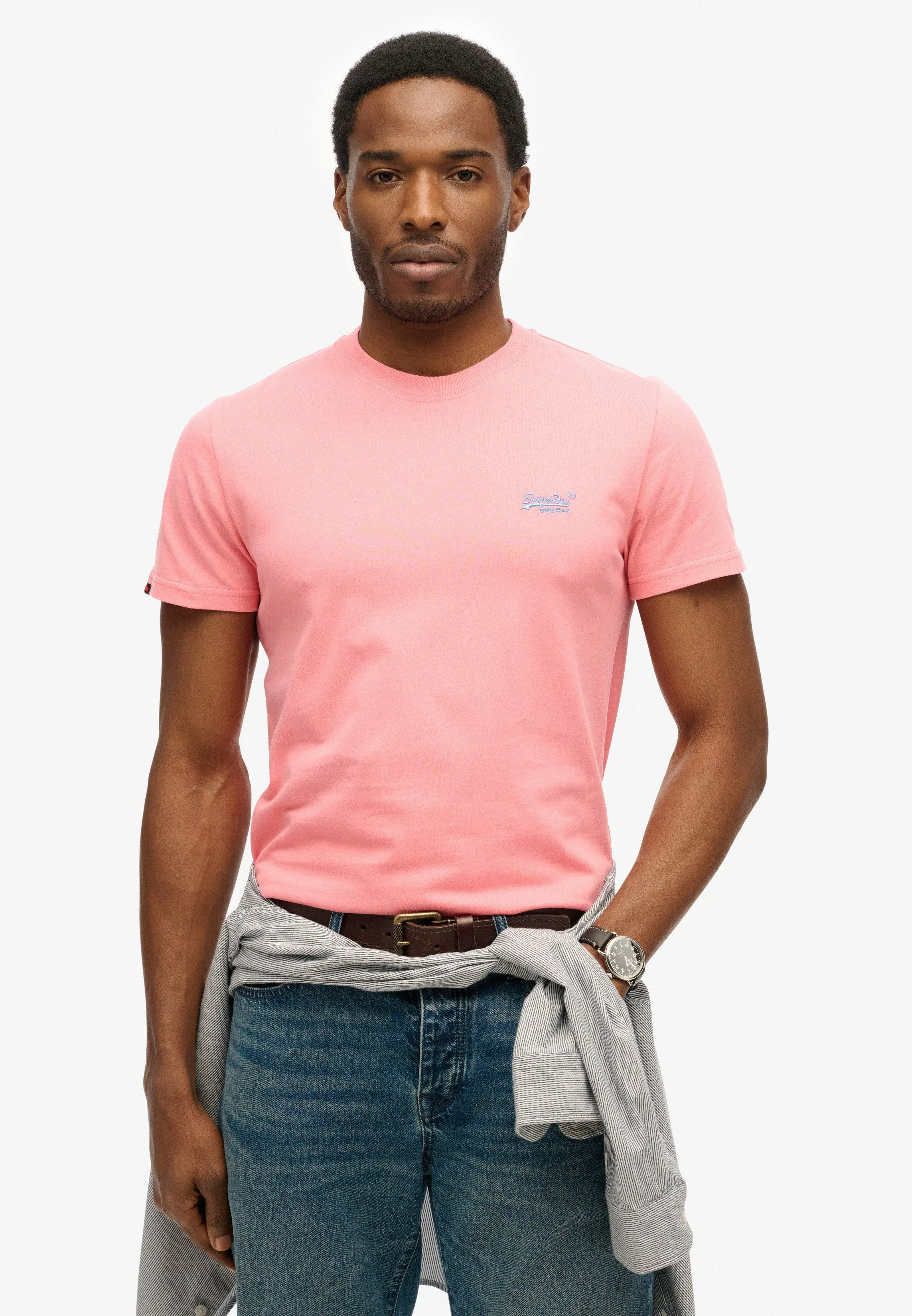 Superdry Rundhalsshirt "ESSENTIAL LOGO EMB TEE" günstig online kaufen