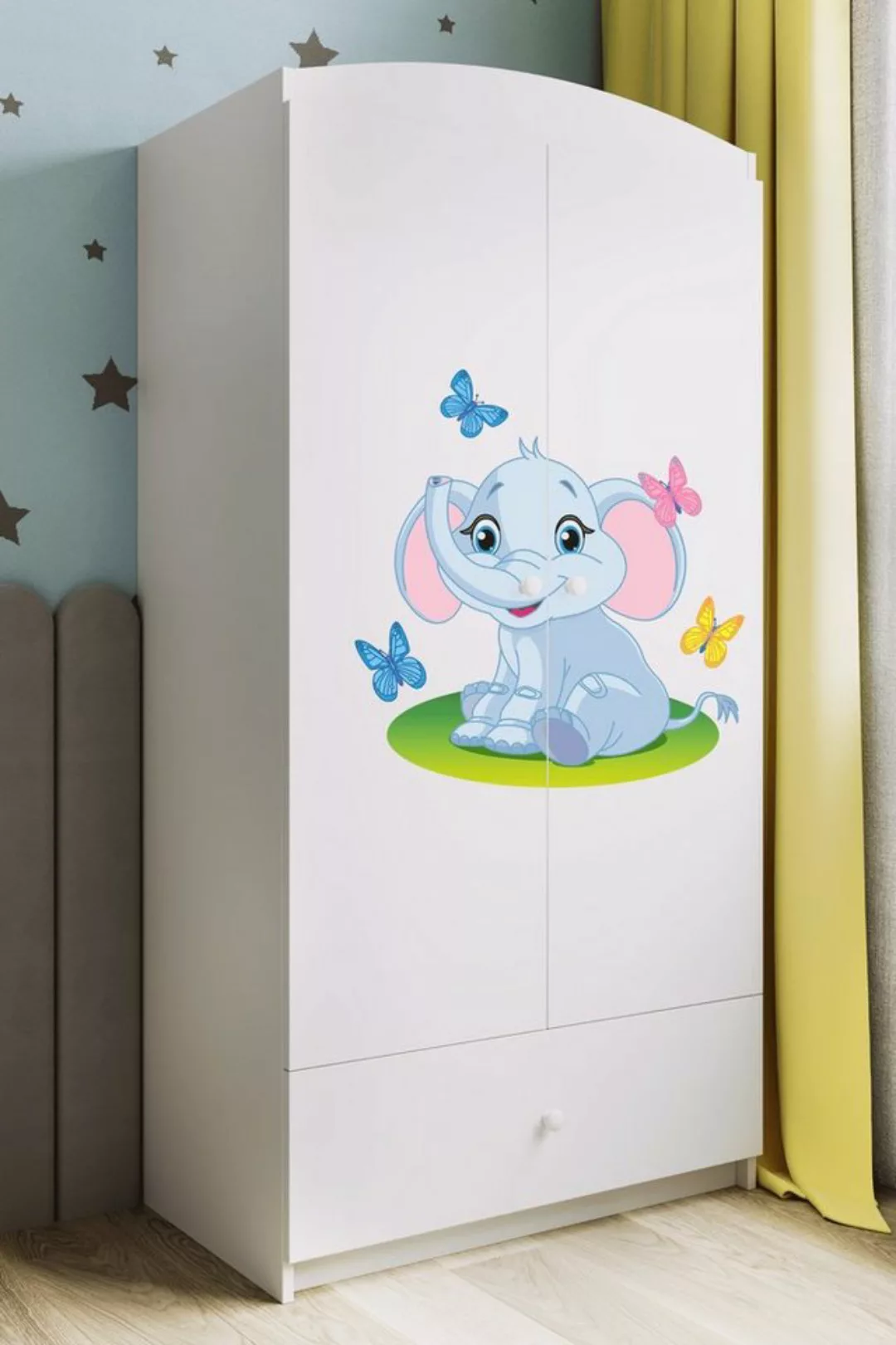 Bjird Kinderkleiderschrank Kleiderschrank Babydreams (4 Einlegeböden und Sc günstig online kaufen