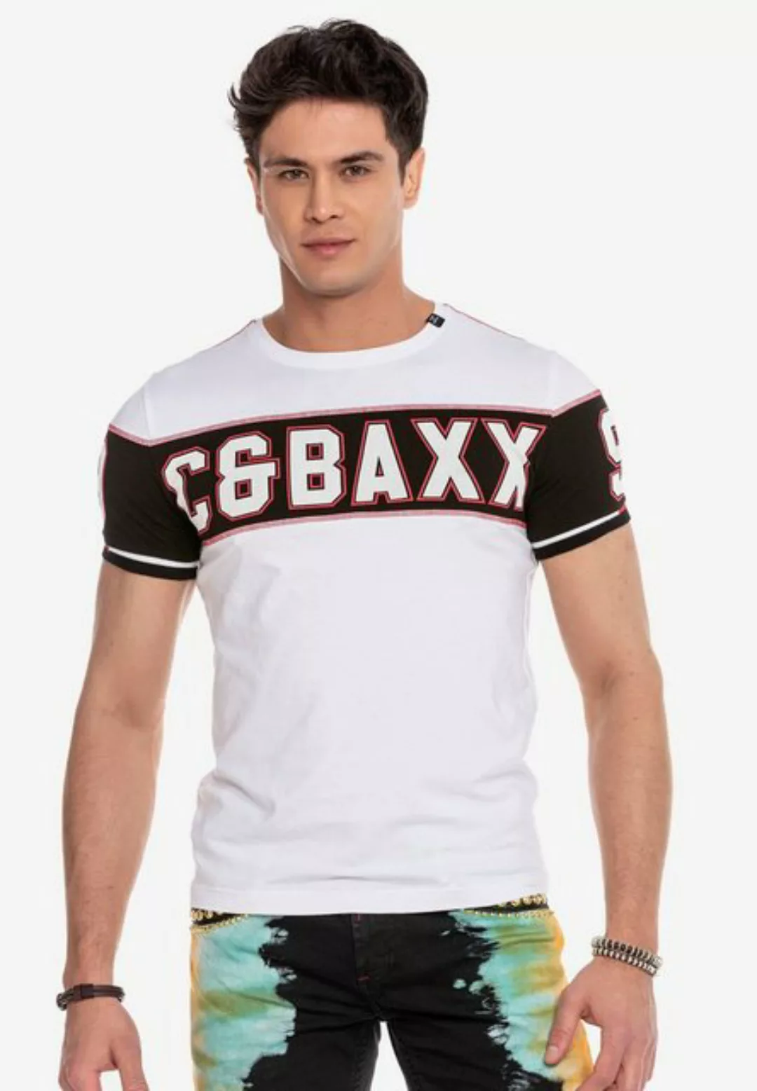 Cipo & Baxx T-Shirt mit auffälligem Print günstig online kaufen