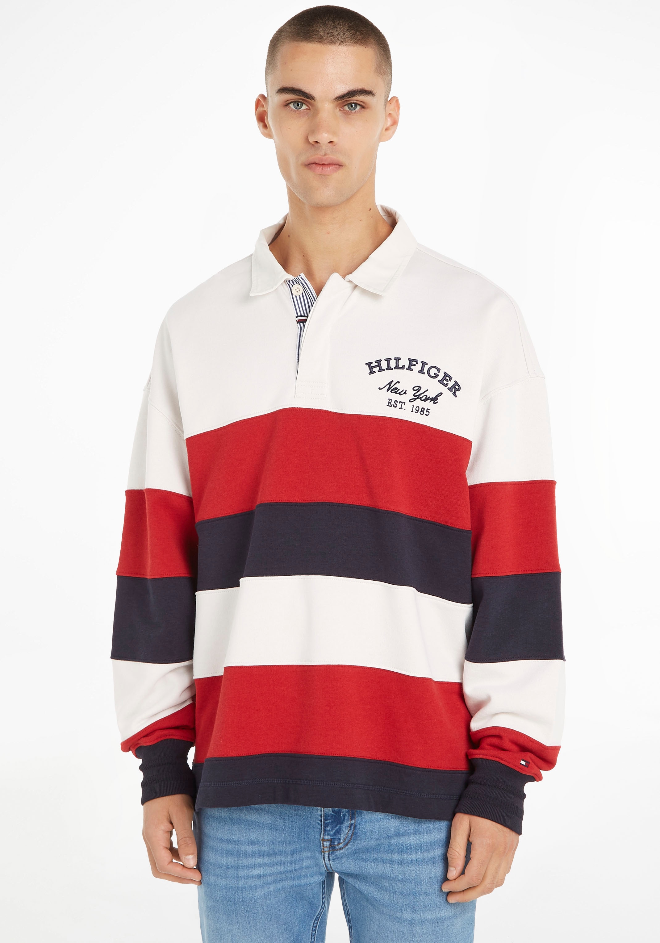 Tommy Hilfiger Sweatshirt "STRIPE PREP RUGBY" günstig online kaufen