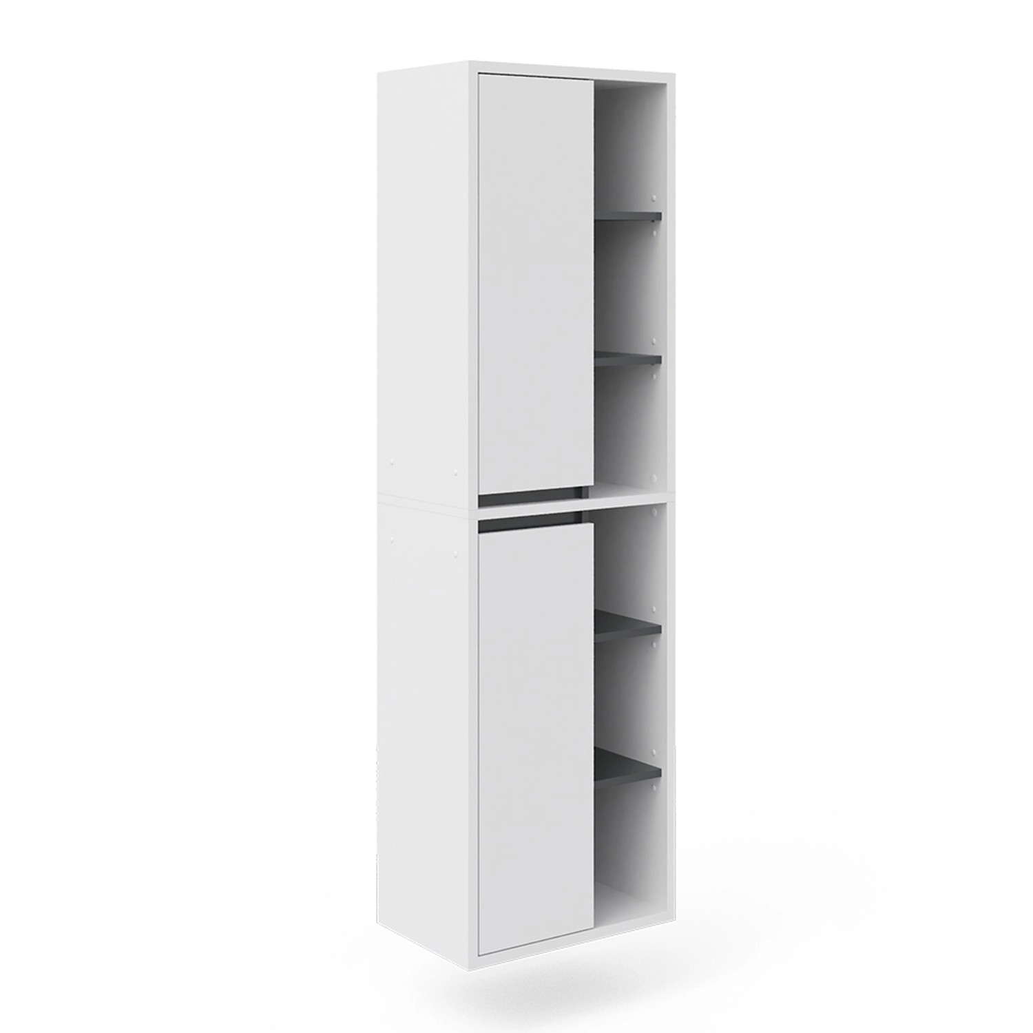Vicco Hochschrank Viola, Weiß/Anthrazit, 50 x günstig online kaufen
