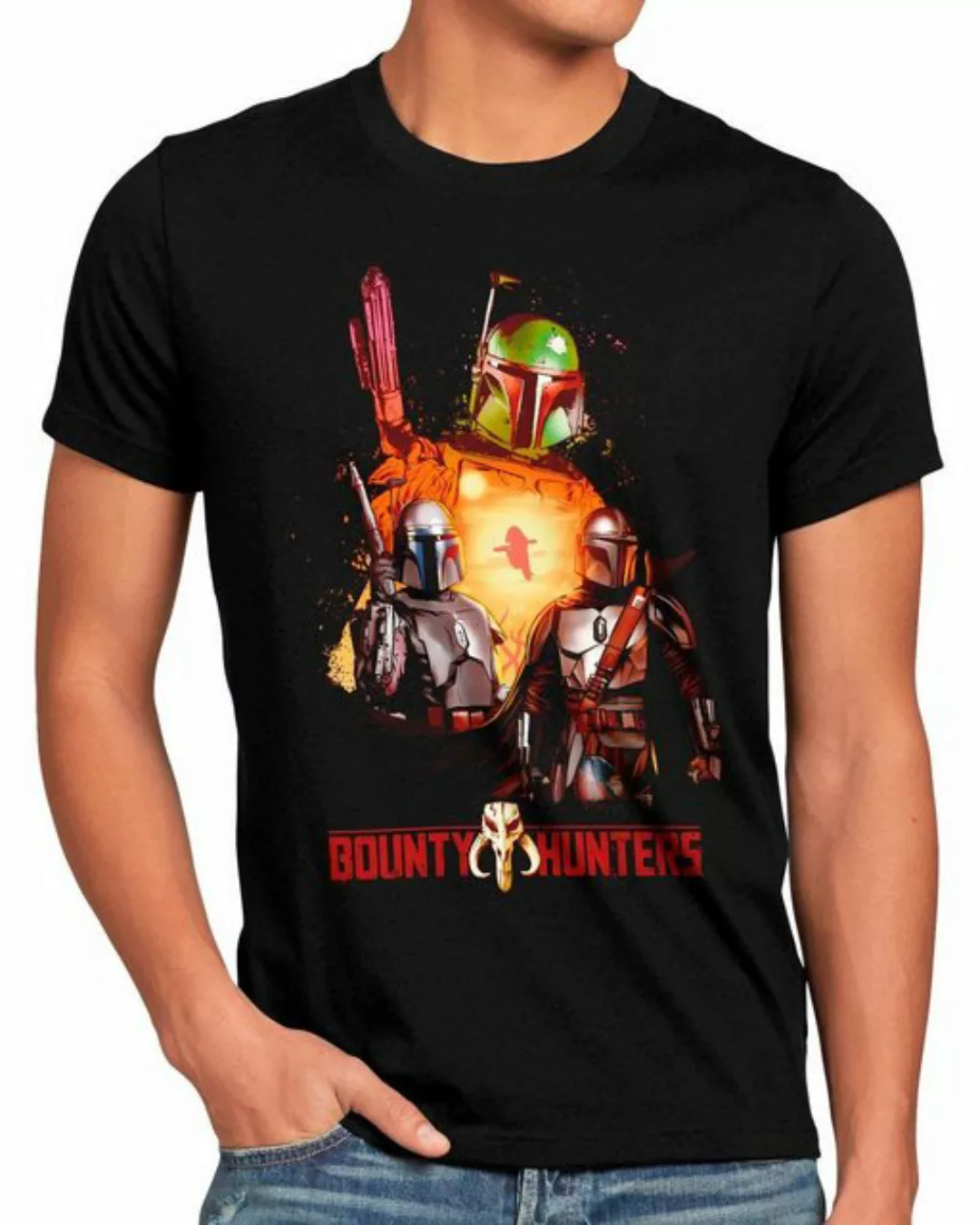 style3 T-Shirt Bounty Hunters kopfgeldjäger mandalorian star krieg wars der günstig online kaufen