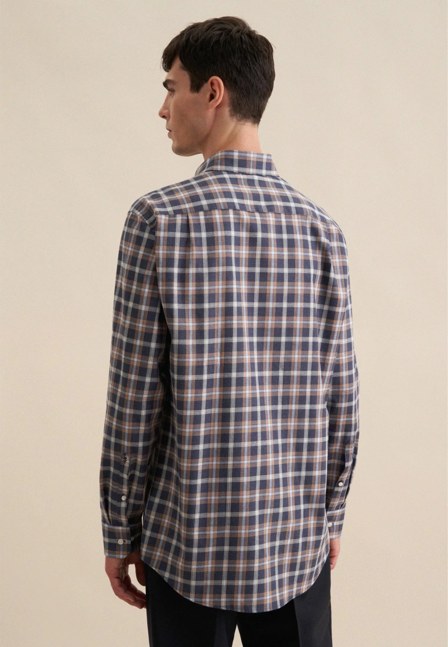 seidensticker Flanellhemd Comfort Comfort Langarm Button-Down-Kragen günstig online kaufen