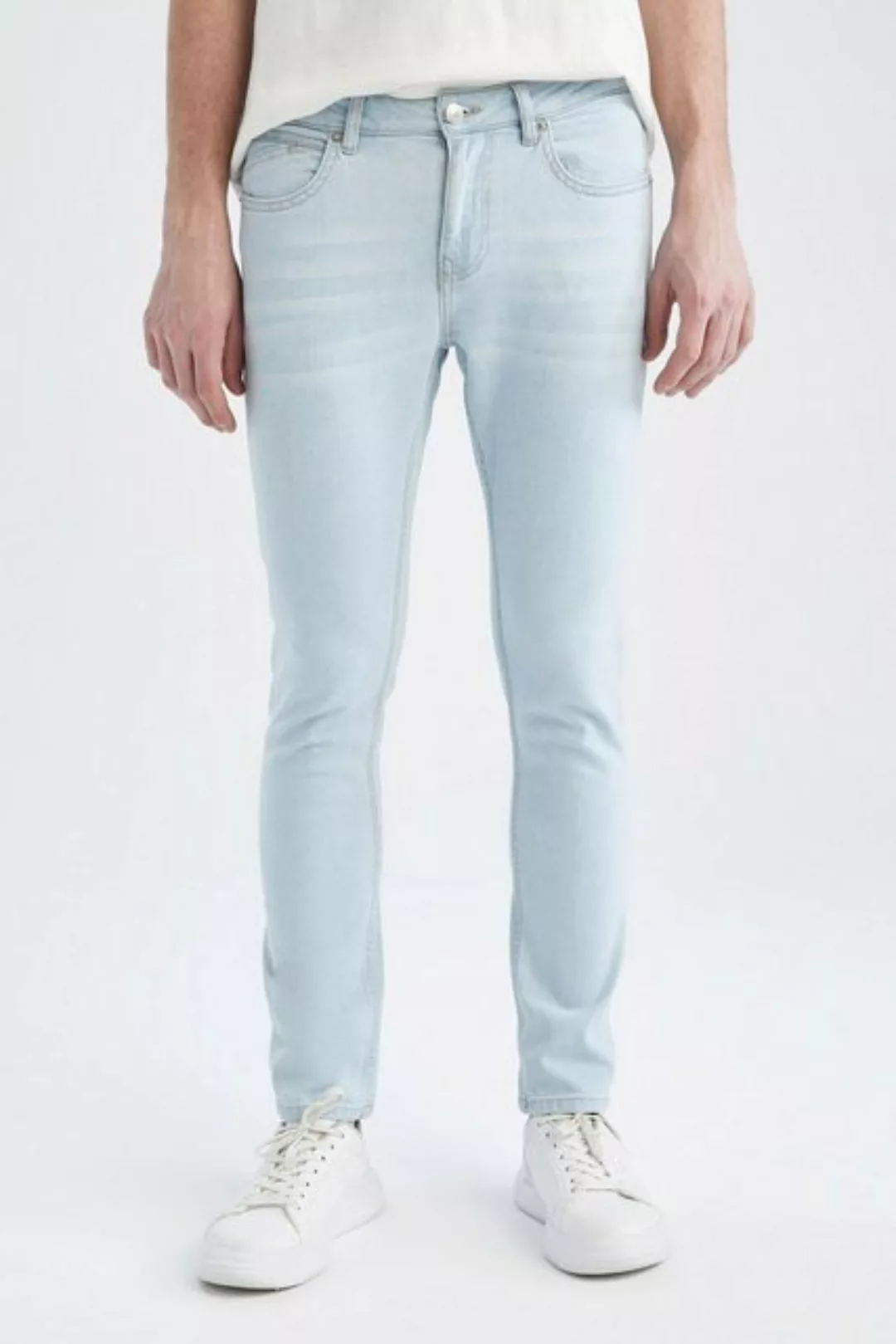 DeFacto Skinny-fit-Jeans Herren Slim-fit-Jeans CARLO - SKINNY FIT DENIM günstig online kaufen
