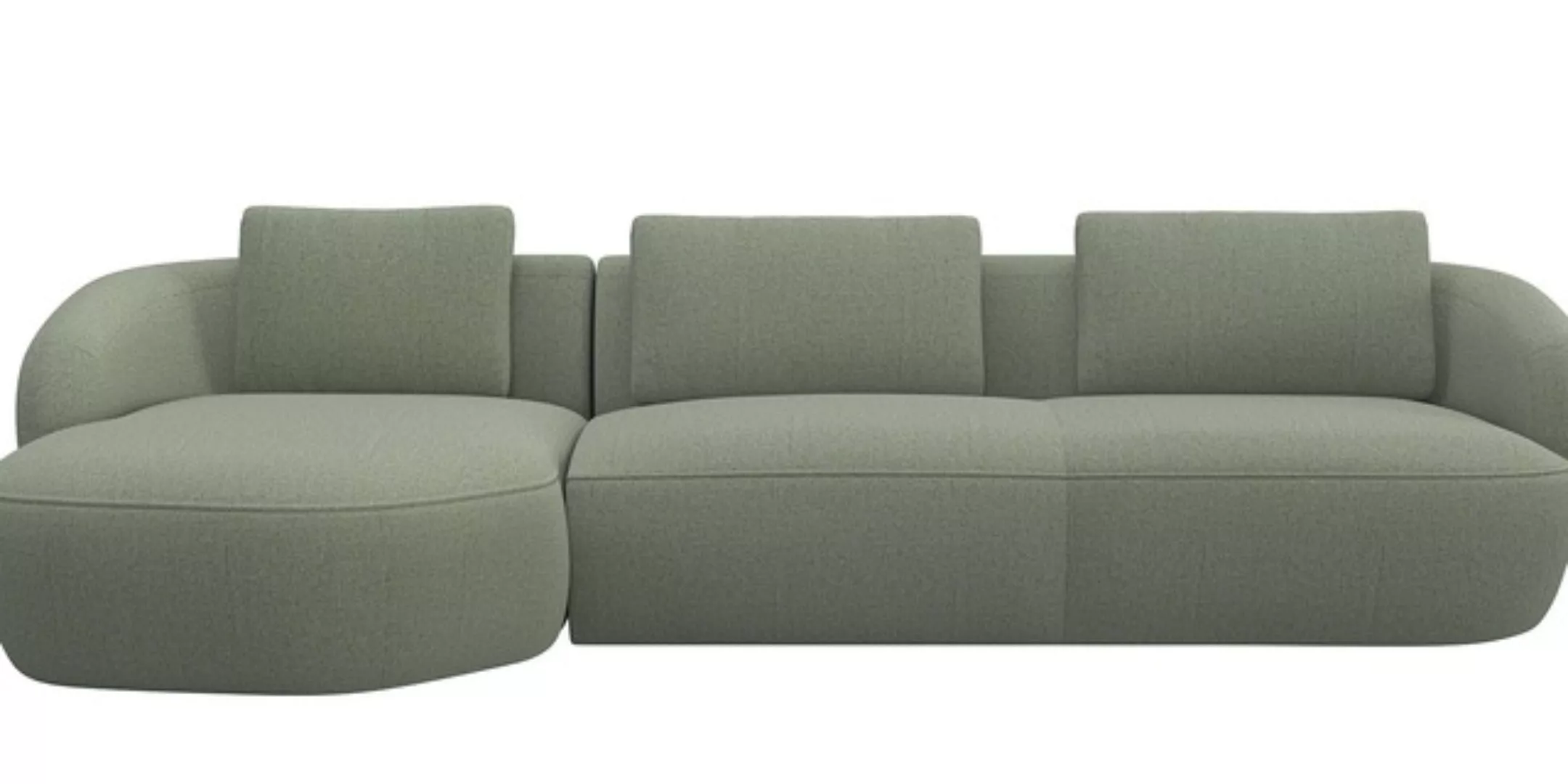 FLEXLUX Wohnlandschaft »Torino, rund, L-Form, Sofa-Ecke mit Recamiere, Long günstig online kaufen