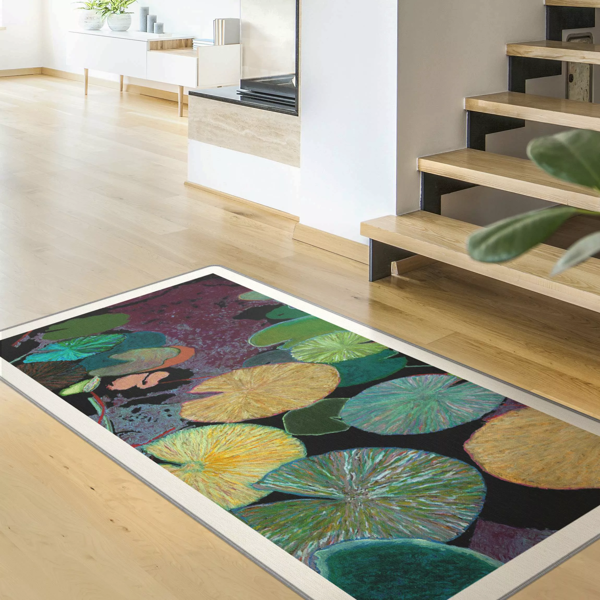 Teppich Seerose mit Blättern IV günstig online kaufen