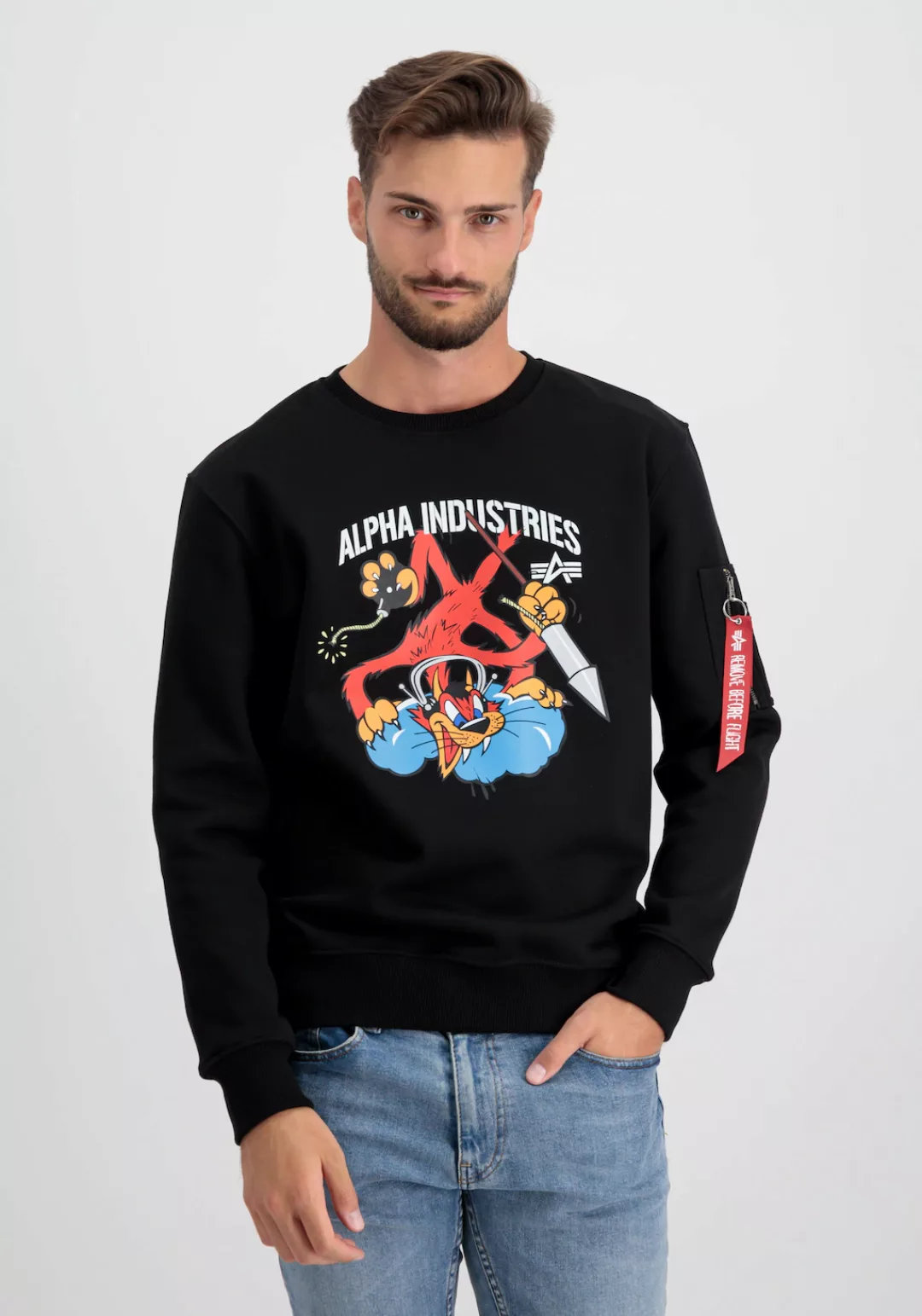 Alpha Industries Sweater "ALPHA INDUSTRIES Men - Sweatshirts Fighter Squadr günstig online kaufen