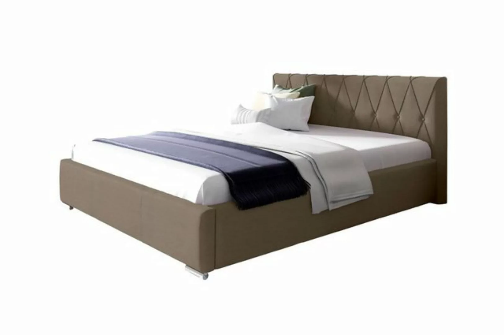 99rooms Polsterbett Lola (Schlafzimmerbett, Bett), 120/140/160/180/200x200 günstig online kaufen