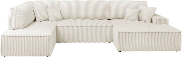 andas Wohnlandschaft FINNLEY U-Form XXL 329 cm, Schlafsofa, Schlaffunktion günstig online kaufen