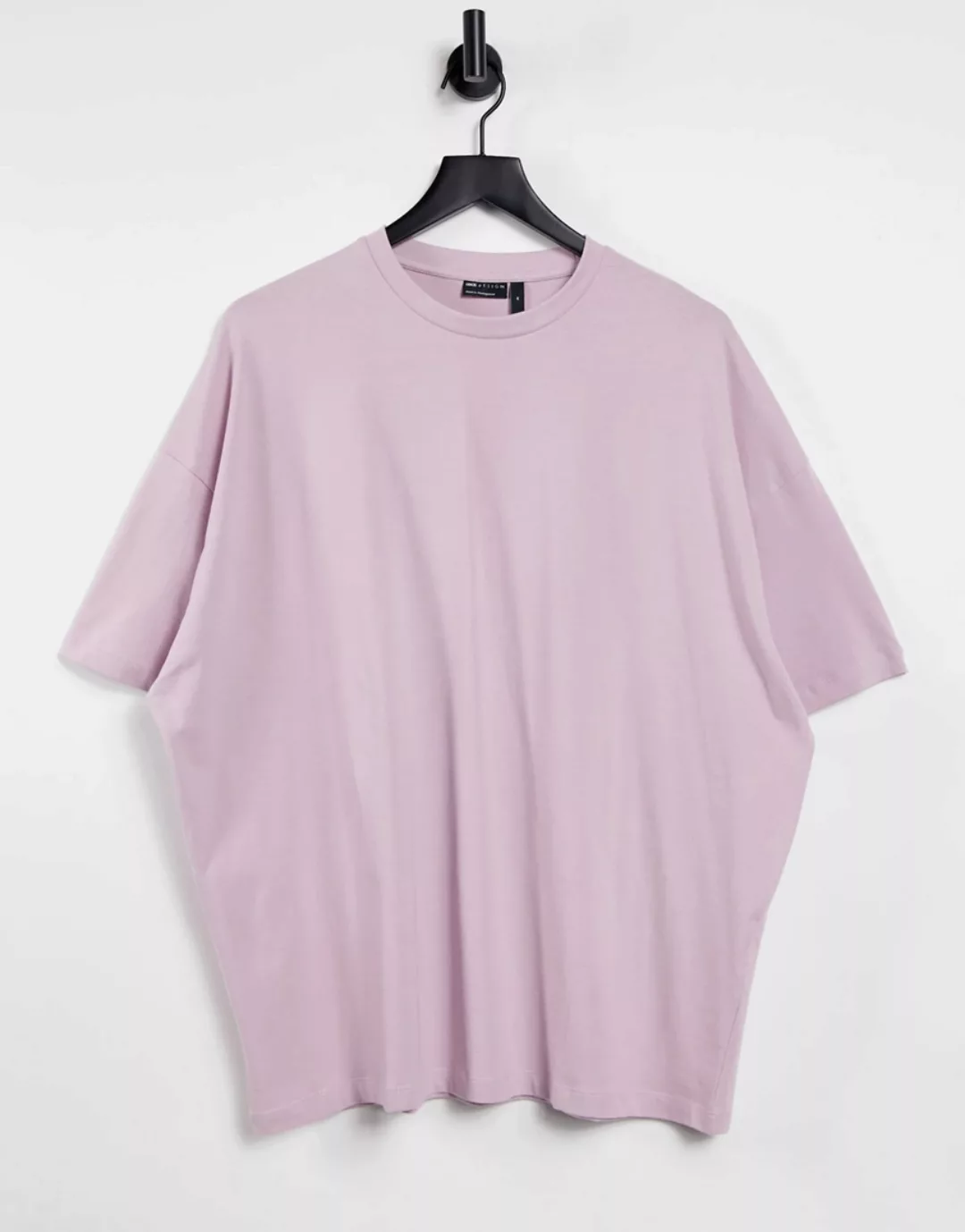 ASOS DESIGN – Oversize-Shirt aus Bio-Baumwolle in Lila günstig online kaufen