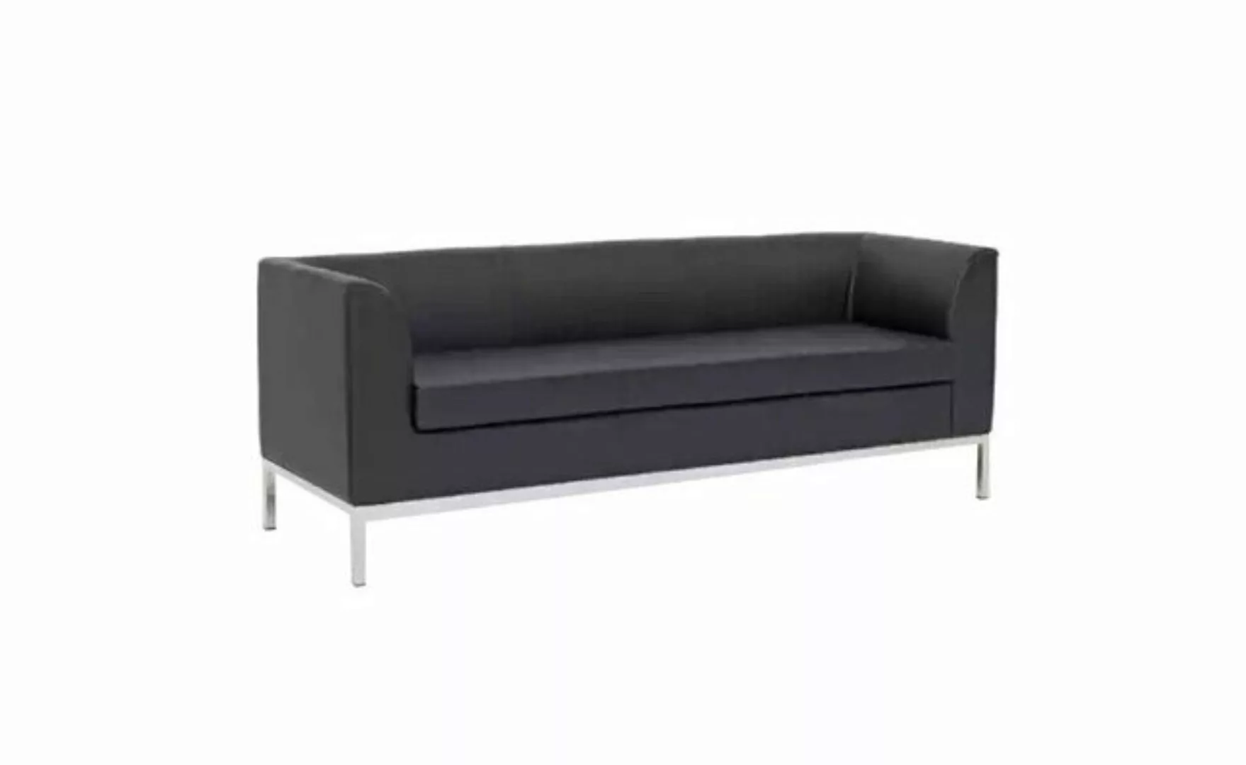 JVmoebel Sofa Schwarzer Polster Dreisitzer Luxus Möbel Arbeitszimmer Textil günstig online kaufen