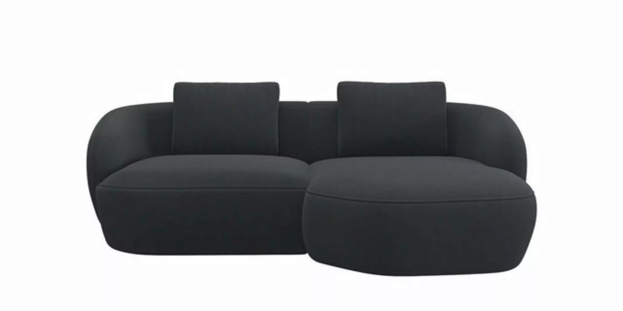 FLEXLUX Wohnlandschaft Torino, rund, L-Form, Sofa-Ecke mit Recamiere, Longc günstig online kaufen