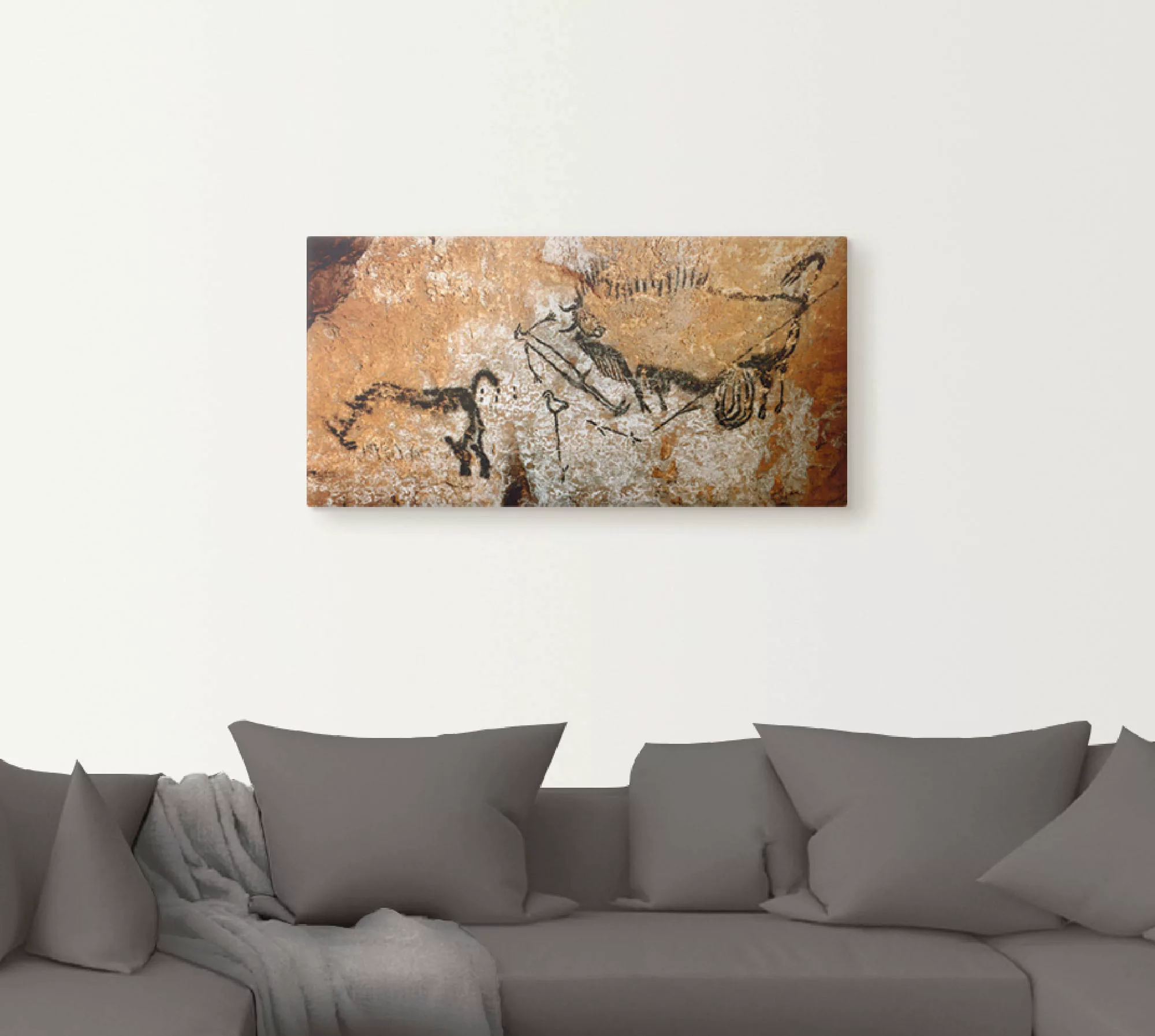 Artland Leinwandbild »Höhle von Lascaux 17000 v Chr«, Wildtiere, (1 St.), a günstig online kaufen