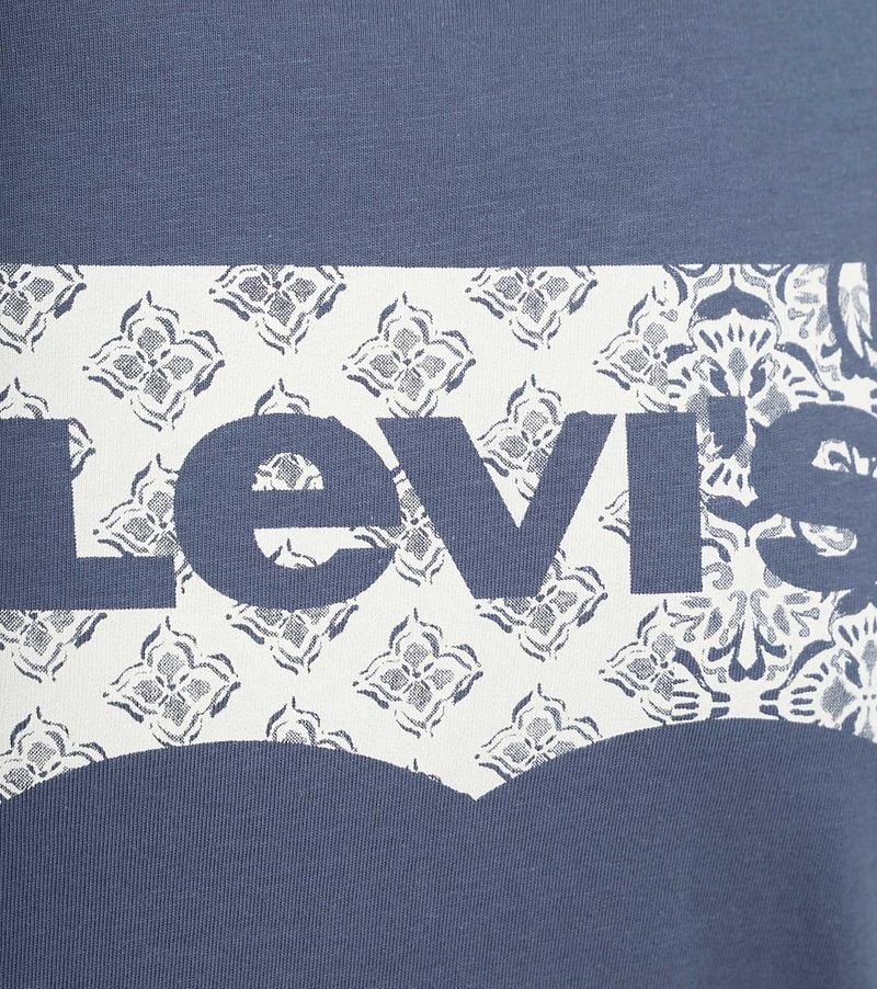 Levi's T-Shirt Graphic Logo Bandana Indigo - Größe XL günstig online kaufen