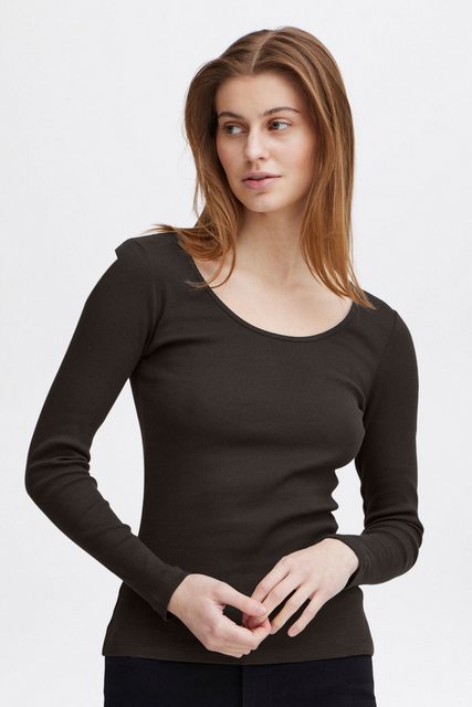 OXMO Longsleeve OXIskat basic Longsleeve aus Rippe günstig online kaufen