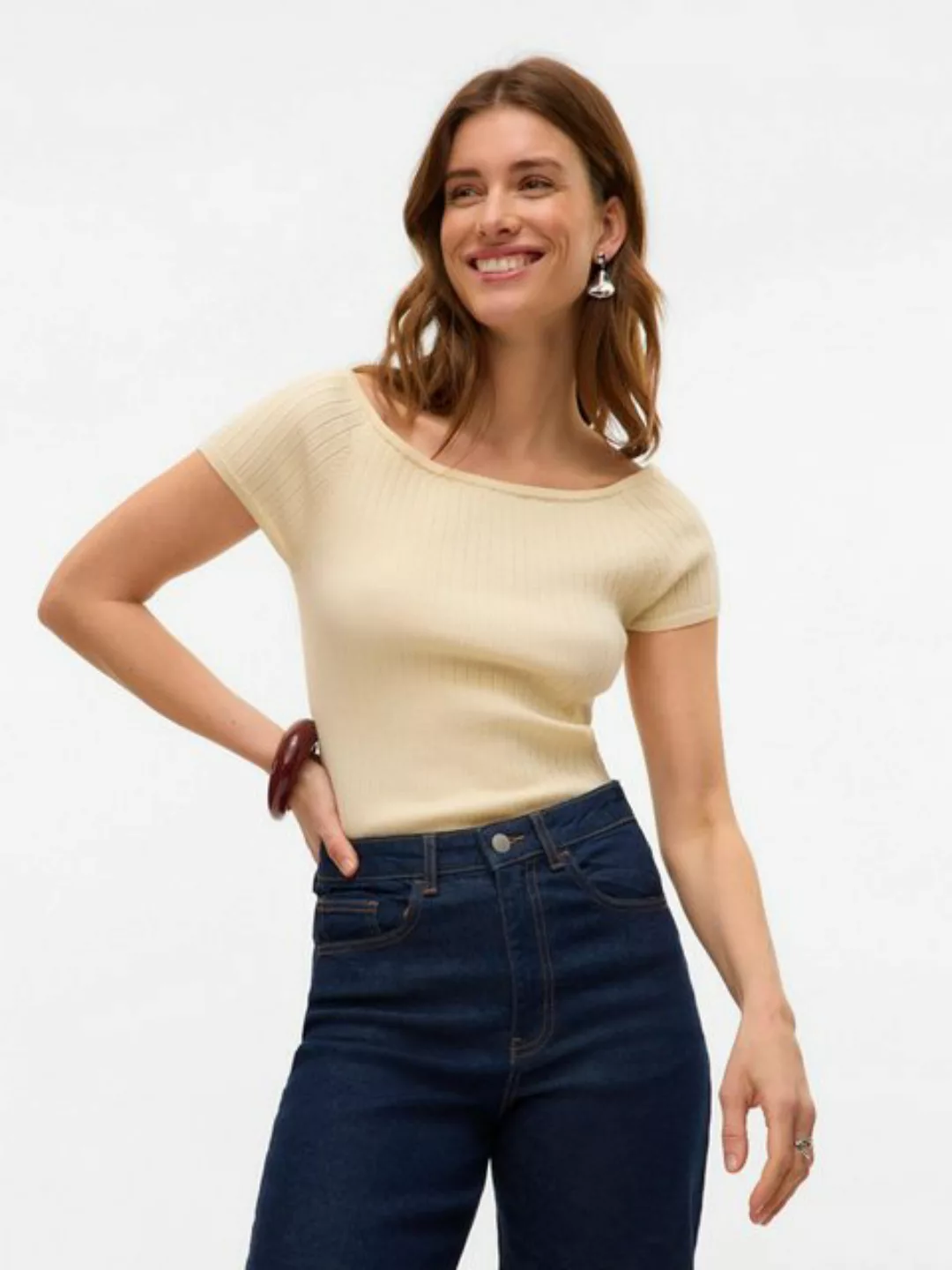 Vero Moda Stricktop VMPOPPY SS OFF SHOULDER TOP VMA NOOS günstig online kaufen