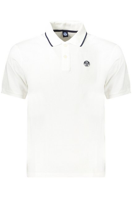 North Sails Poloshirt Herren Poloshirt Weiß mit Kontrastdetails und Logo günstig online kaufen