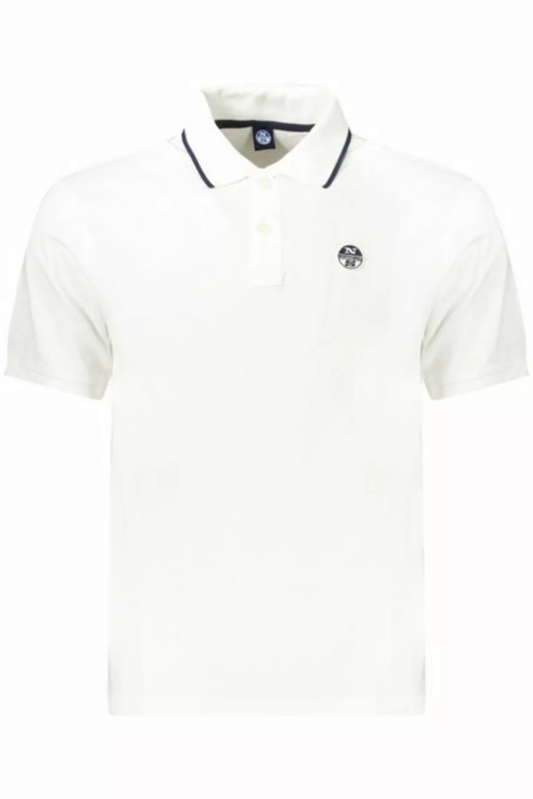 North Sails Poloshirt Herren Poloshirt Weiß mit Kontrastdetails und Logo günstig online kaufen