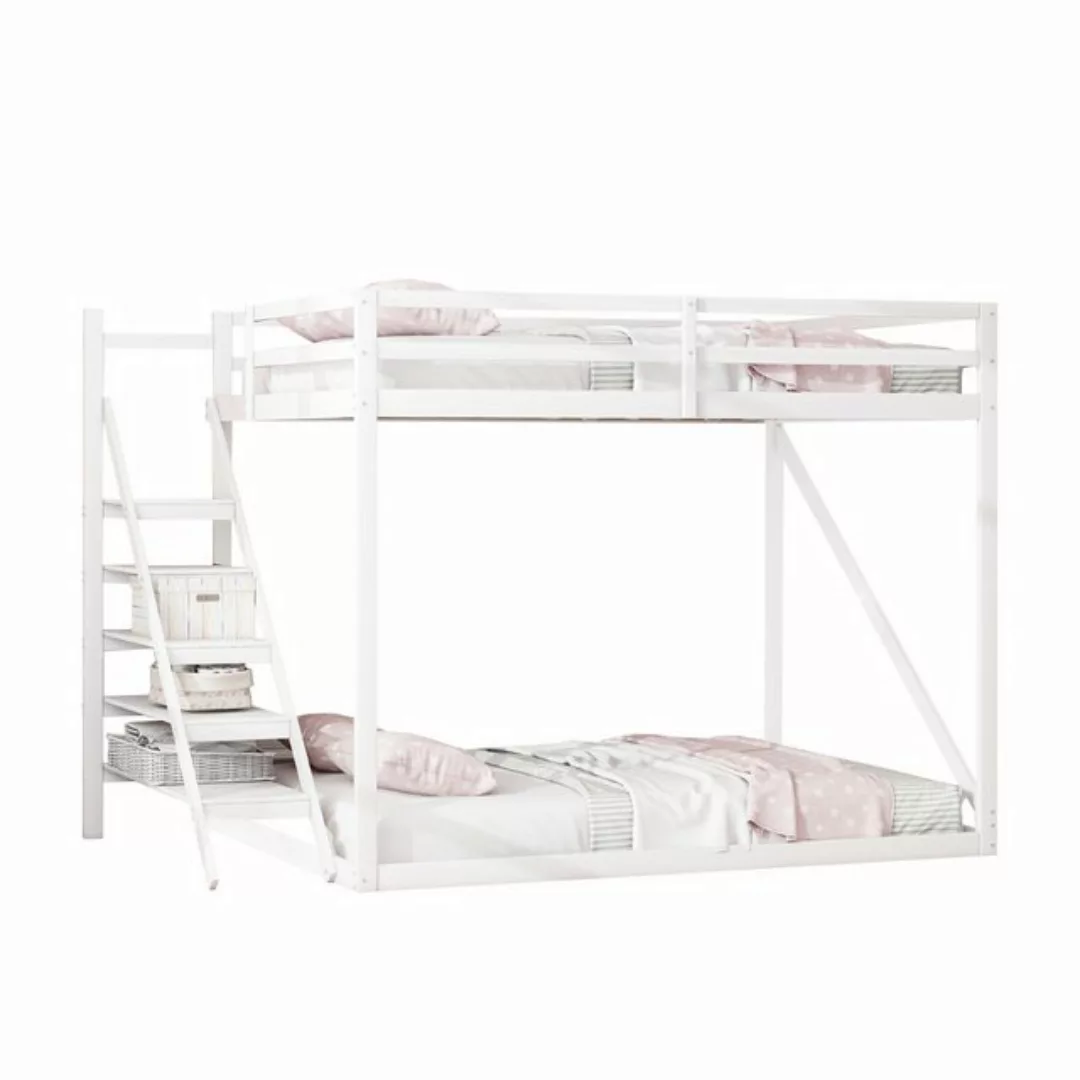 REDOM Etagenbett Kinderbett Holzbett Hochbett Kinderbett 140x200, mit Siche günstig online kaufen