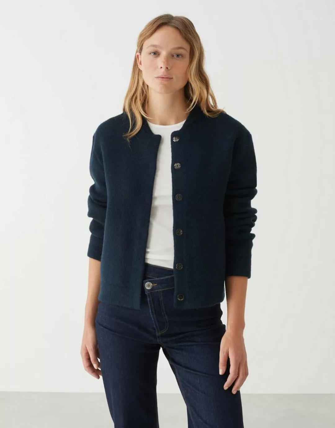 OPUS Cardigan Domba lockere Passform Doubleface Strick günstig online kaufen