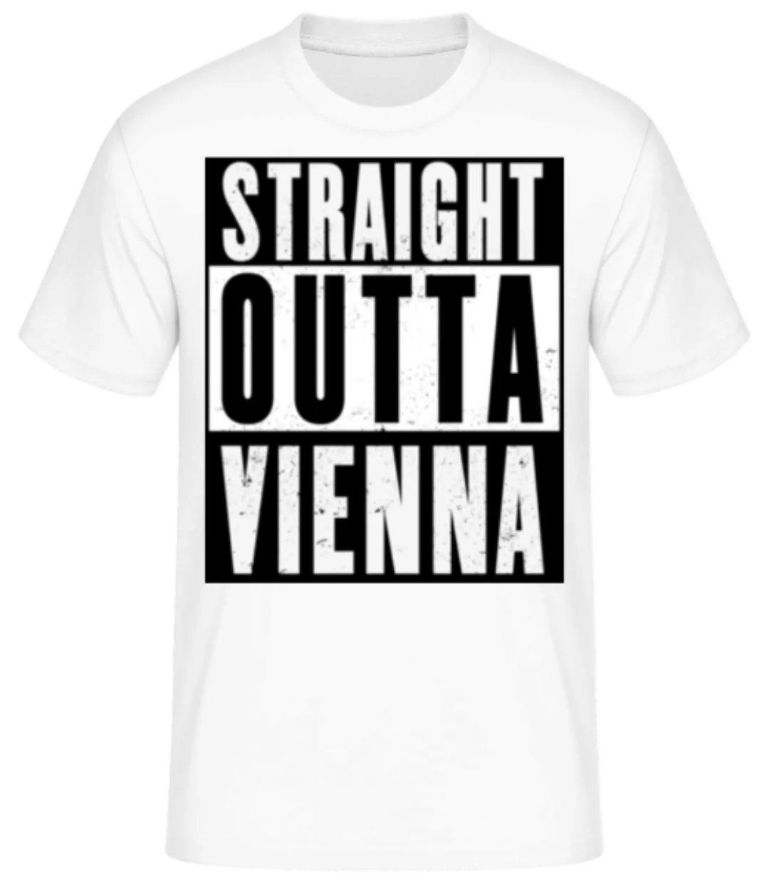 Straight Outta Vienna White · Männer Basic T-Shirt günstig online kaufen