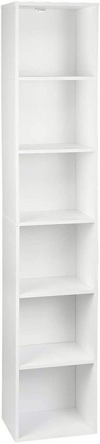 Woltu Bücherregal, 1-tlg., Aktenschrank, MDF, 6 Fächer, 30x24x158,5cm günstig online kaufen