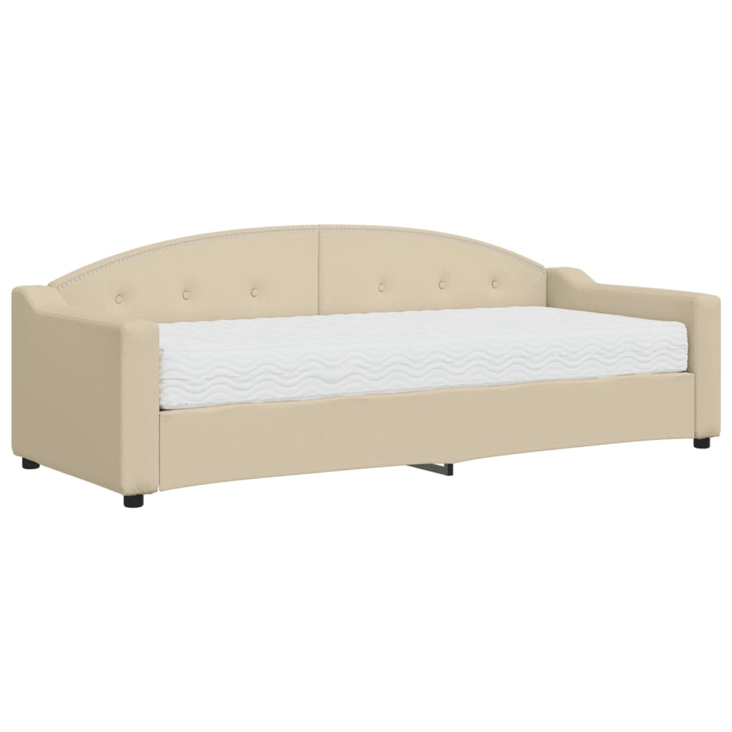 vidaXL Tagesbett mit Matratze Creme 80x200 cm Stoff1883303 günstig online kaufen