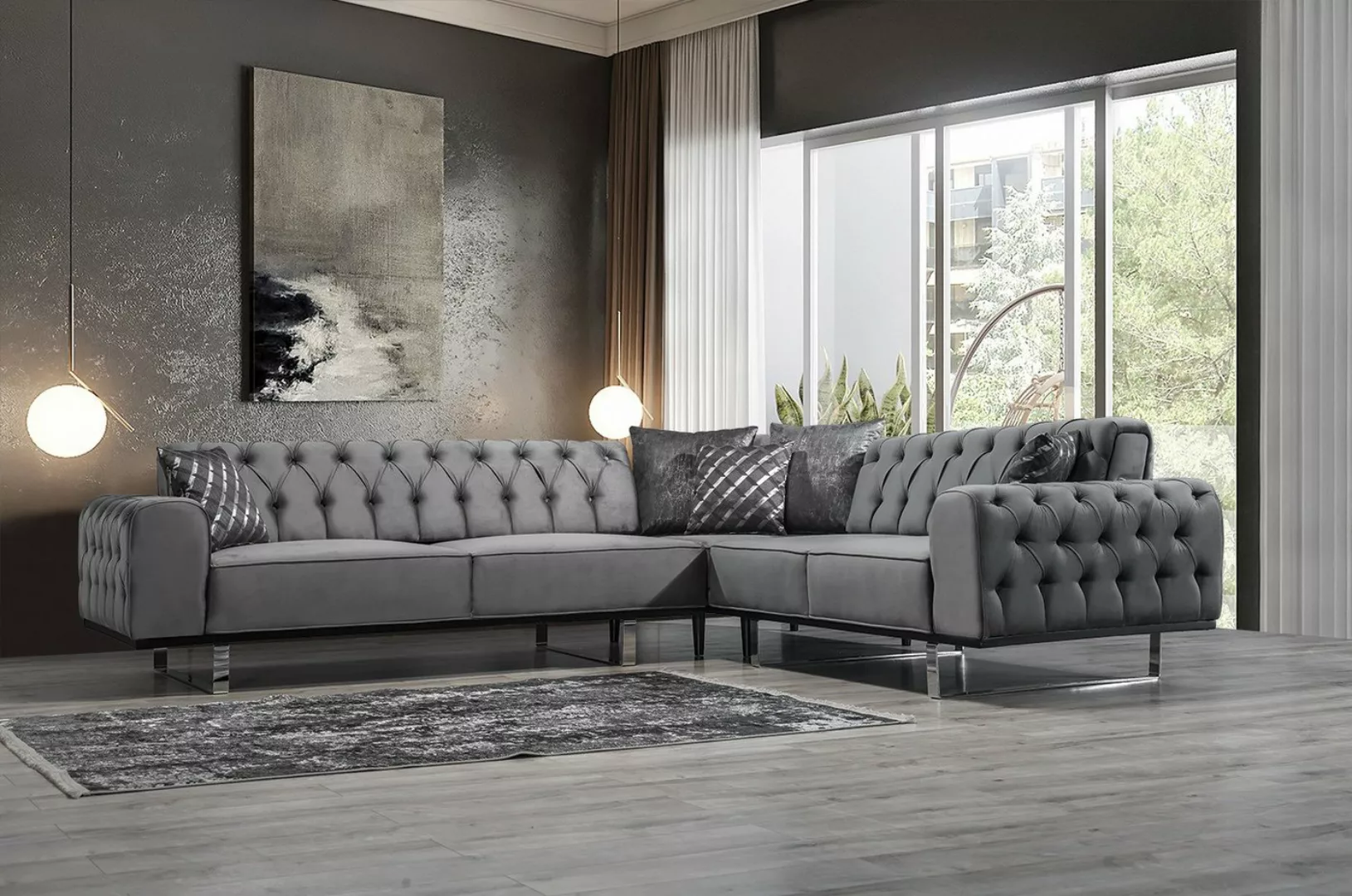 Viva Möbel Sofa LILYUM, Luxuriöses Design mit erstklassigem Komfort. günstig online kaufen