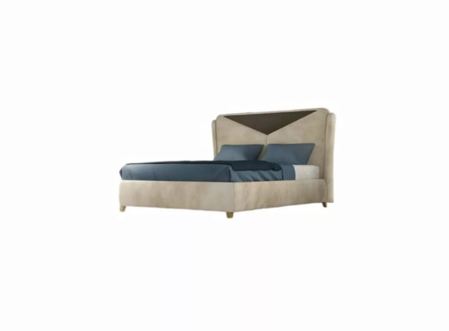 Xlmoebel Bett Beige Schlafzimmer Bett Modern Design Luxus (1-tlg., Bett), H günstig online kaufen