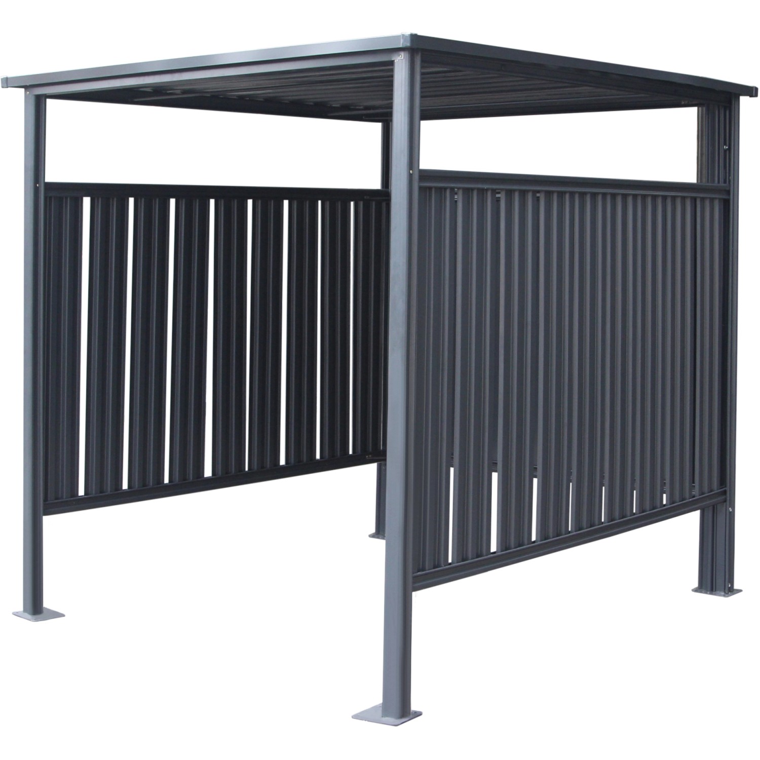 WESTMANN Kaminholzregal, BxTxH:180x200x210 cm, anthrazit, auch günstig online kaufen